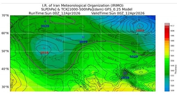 هشدار تداوم بارش‌های رگباری در 10 استان کشور