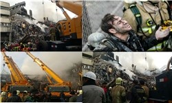 قلب پلاسکو همچنان می‌سوزد/ احتمال وجود پیکر برخی آتش‌نشانان در طبقه منفی یک/ انجام 85 درصد عملیات آواربرداری/ شناسایی هویت 3 آتش‌‌نشان شهید و 3 جانباخته