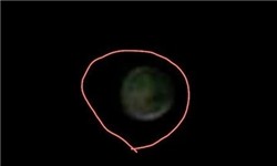 مشاهده شی نورانی عجیب در آسمان شهر رویدر