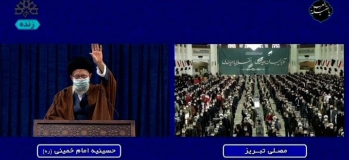 سخنرانی رهبر انقلاب در ارتباط تصویری با مردم آذربایجان شرقی