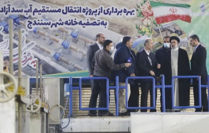 پروژه آبرسانی به سنندج با حضور رییس جمهور به بهره‌برداری رسید