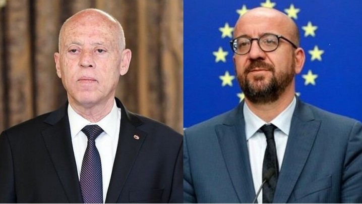 گفت وگوی رئیس جمهور تونس با رئیس شورای اتحادیه اروپا