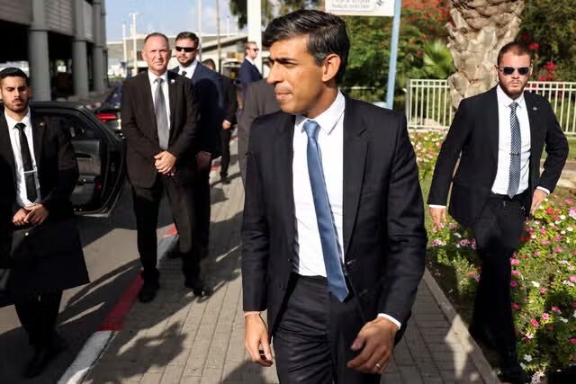 حمایت تمام قد مقامات غربی از رژیم صهیونیستی/ ریشی سوناک وارد فلسطین اشغالی شد