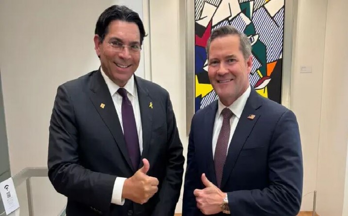 دیدار سفیر اسرائیل با همتای جنگ‌طلب آمریکایی خود در سازمان ملل