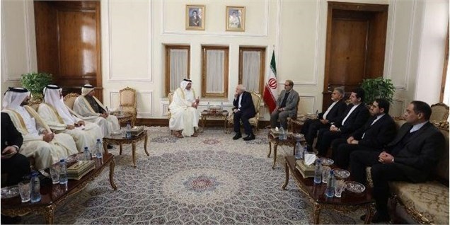 دیدار وزیر اقتصاد قطر با ظریف