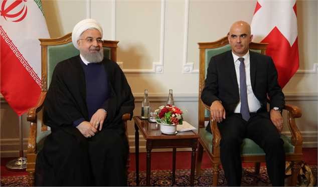 مذاکرات خصوصی روسای جمهوری ایران و سوئیس