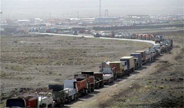 ترافیک سنگین صادرات پشت مرزهای سیستان و بلوچستان