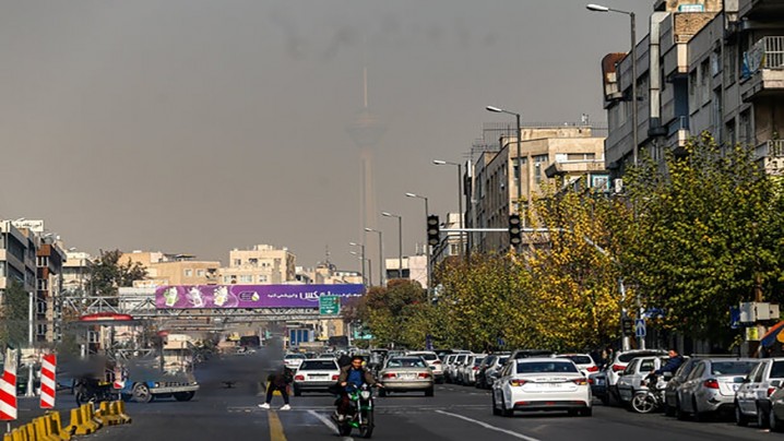 هوای تهران آلوده و در وضعیت نارنجی است
