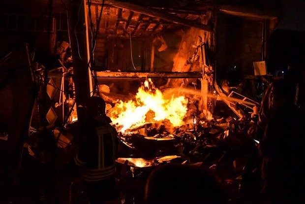 ساختمان 7 طبقه در مرتضی گرد تهران منفجر شد