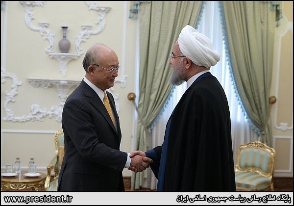 دیدار آمانو با روحانی