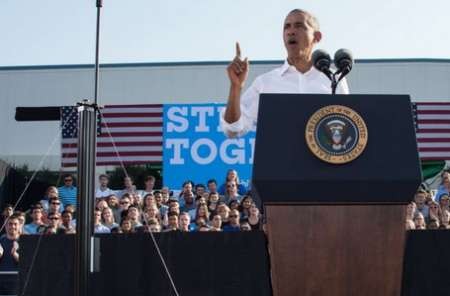 اوباما در دقایق پایانی برای هیلاری سنگ تمام گذاشت