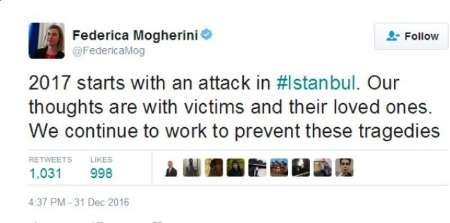 موگرینی: 2017 با حمله به استانبول آغاز شد