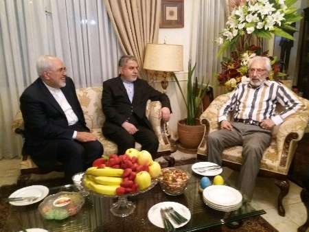 عیادت محمدجواد ظریف و سیدرضا صالحی امیری از استاد مشایخی