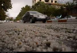 بارش تگرگ بی سابقه در خرم آباد