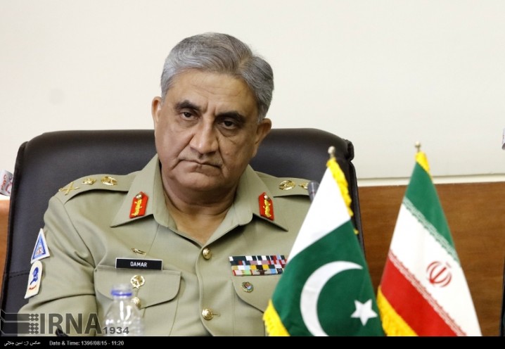 فرمانده ارتش پاکستان مورد استقبال رسمی رئیس ستاد کل نیروهای مسلح قرار گرفت