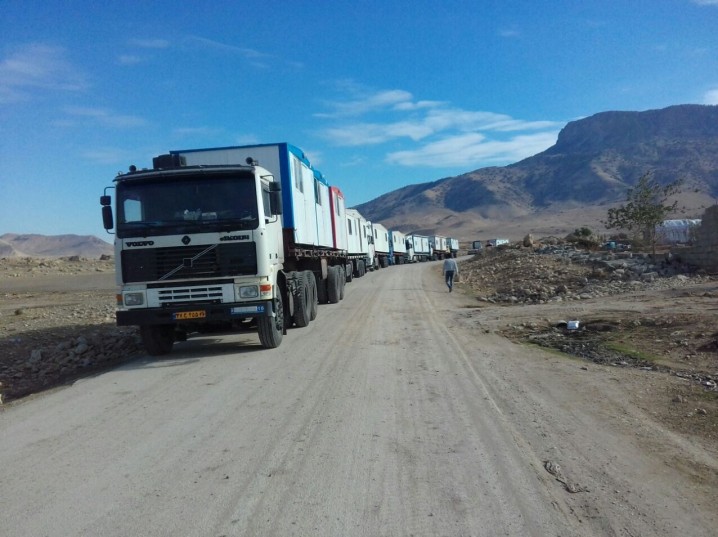 نصب 4500 کانکس در مناطق زلزله زده غرب کشور