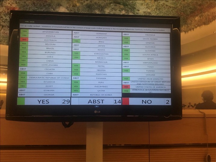 سازمان ملل رای به تشکیل کمیته تحقیق کشتار غزه داد