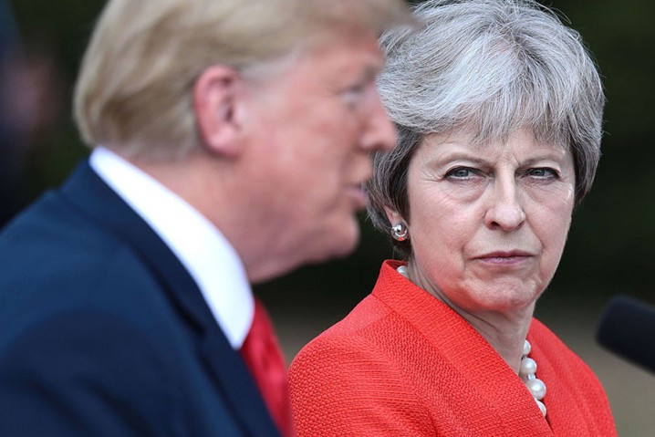 سخنرانی ترامپ در انگلیس مورد استقبال قرار نگرفت