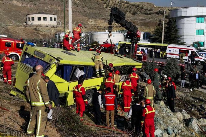 نقص فنی خودرو درحادثه اتوبوس دانشگاه آزاد محرز است