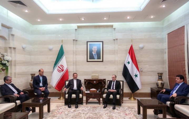 استقبال رسمی نخست وزیر سوریه از جهانگیری