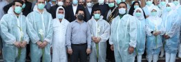 رئیس جمهوری با کارکنان بهشت زهرا دیدار کرد