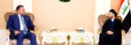 دیدار انتخاباتی حکیم با رؤسای ائتلاف های بزرگ اهل سنت عراق