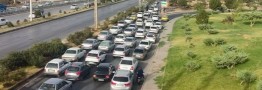 ترافیک سنگین در محورهای ورودی به تهران