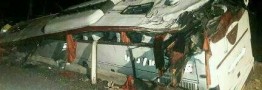 شمار جان باختگان حادثه اتوبوس زائران یزدی کربلا به 28 نفر رسید