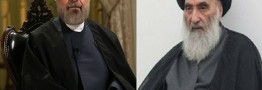 روحانی با آیت الله سیستانی دیدار کرد